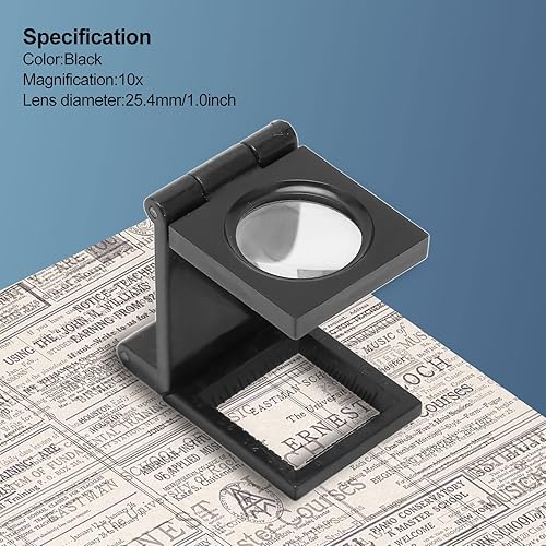 Miniatura 3 de Lupa de bolsillo pequeña Profesional 3-Fold 10x Lupa plegable para escaneo de inspección