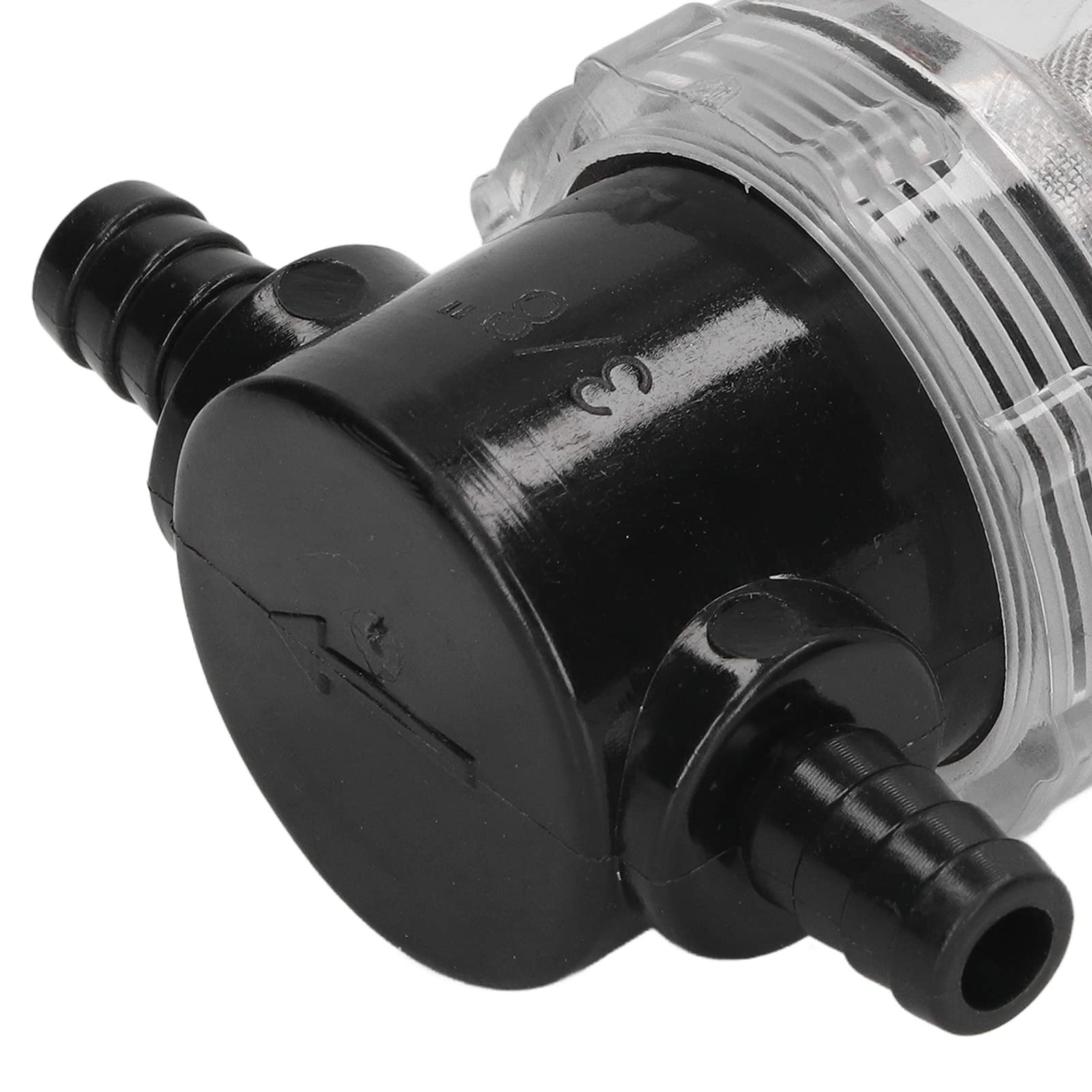 Filtro Pompa da 3/8 Pollici 1/2 Pollici Filtro Pompa DC 12V, Filtro Pompa Acqua in Linea Stainer Barb ABS Uscita 3/8 Pollici 1/2 Pollici per Pompe DC 12V 80 PSI