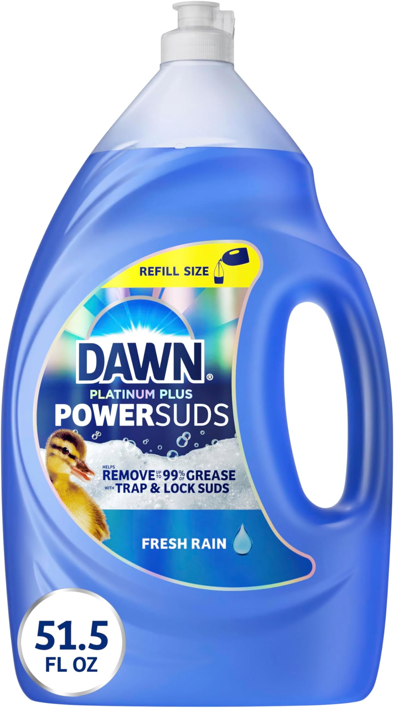 Platinum Plus PowerSuds Liquid Dish Soap, 51.5 oz. Refill