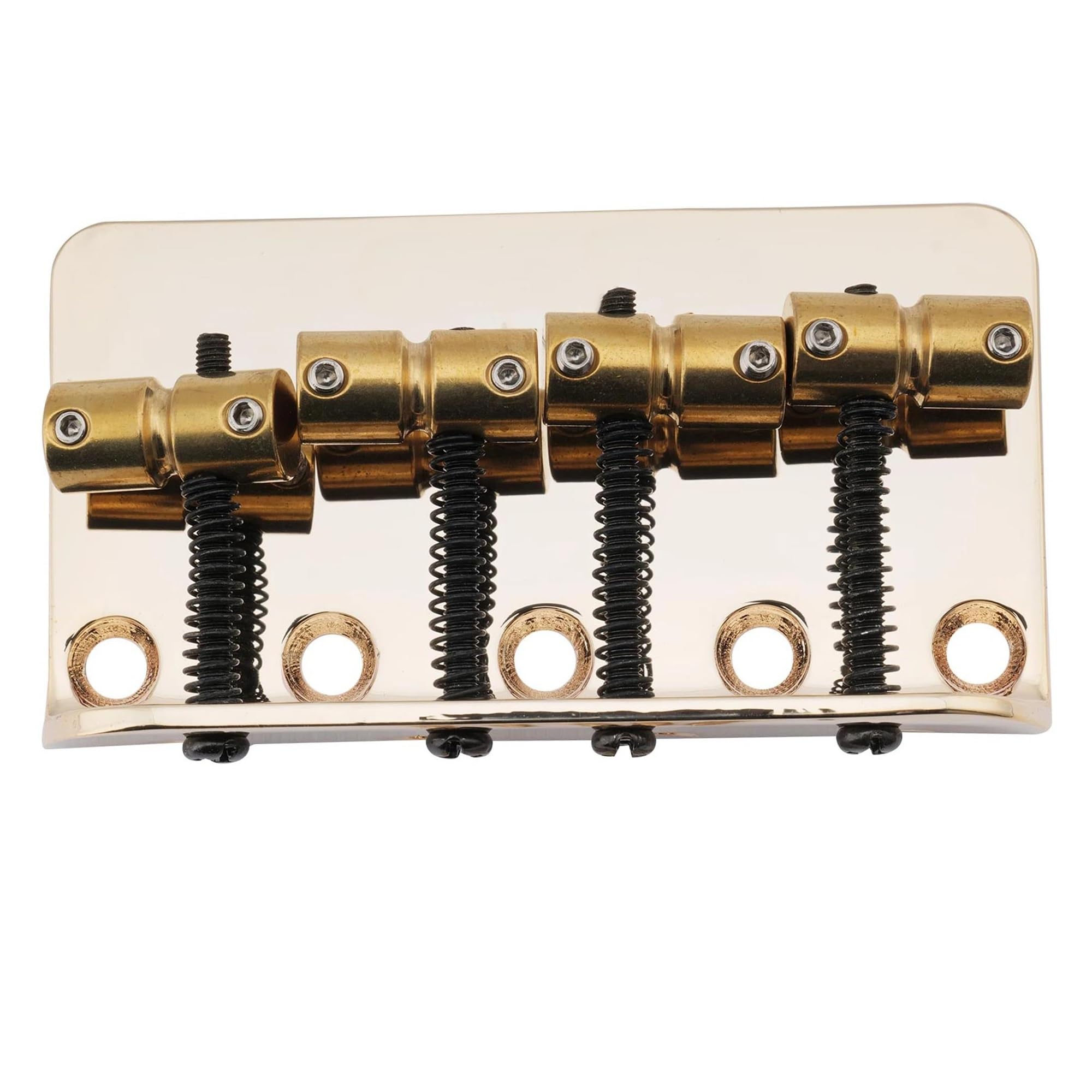 Sillín De Latón Para Puente De Bajo Accesorios Para Instrumentos De 4 Cuerdas | Puente de guitarra(Gold)