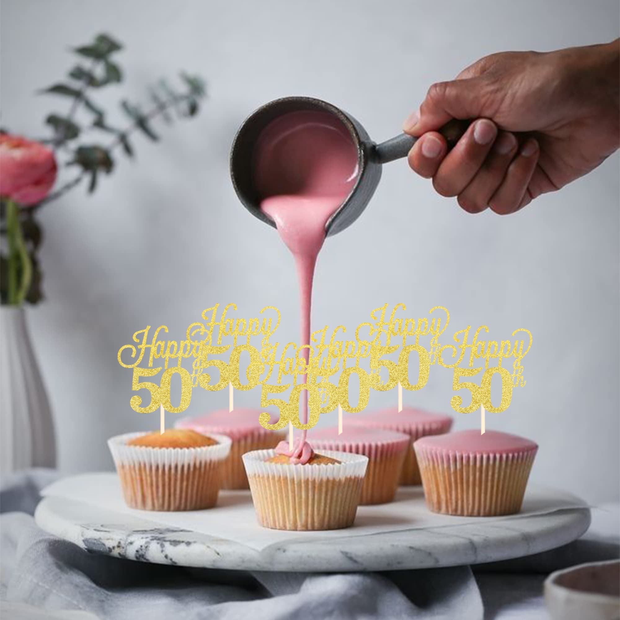Taartdecoratie set Happy Birthday - 9 stuks