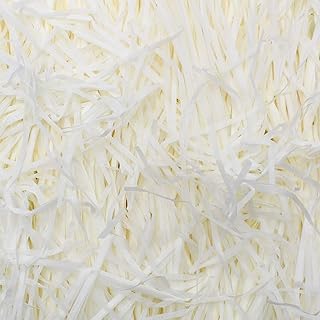 100g Papier de Soie Déchiqueté Raphia Papier Déchiqueté Panier Artisanat Panier Tissu Remplissage de Papier Déchiqueté pour le Remplissage de Panier de Fête Bricolage et Emballage Cadeau