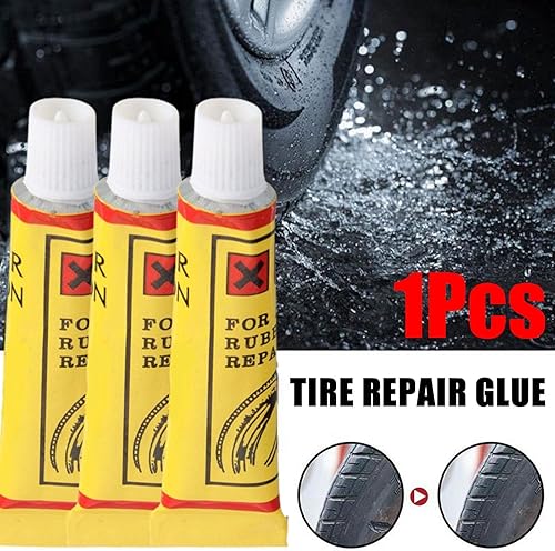 Miniatura 4 de Pegamento para reparación de neumáticos, 5 unidades, amarillo