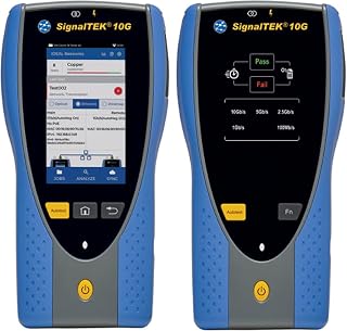 TREND Networks | R157003 | SignalTEK 10G Pro | Touchscreen 10G Ethernet Troubleshooter & Bandwidth Tester Kit | with Fiber & Network Testing, WiFi Connectivity & Built-in PDF Reporting
