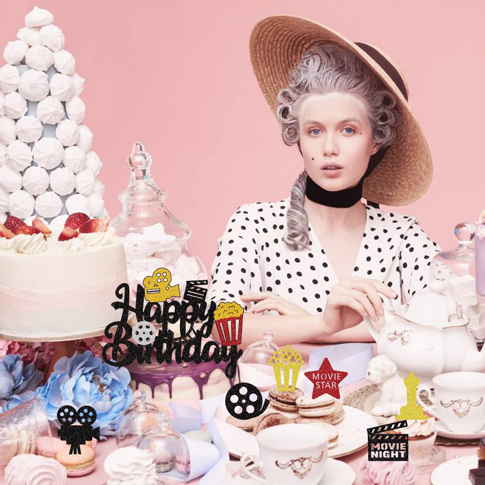 12 Topper Per Torta E Cupcake A Tema Halloween - Decorazioni In Cartone Per Festa Di Compleanno - 2