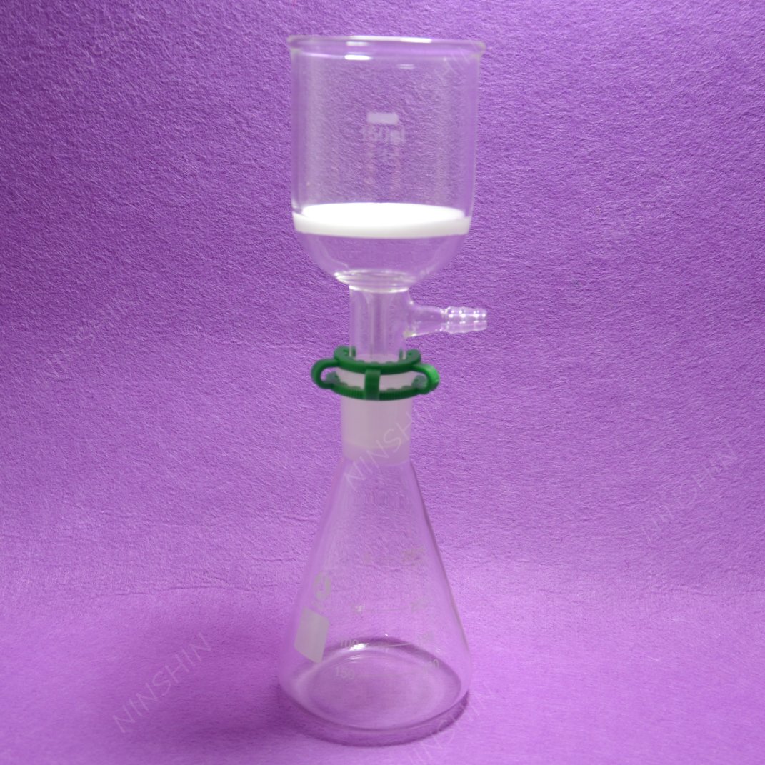 Glassware 250ML Filtration Set[Erlenmeyer Flask+Filter Funnel(3#)],Lab Glassware Set