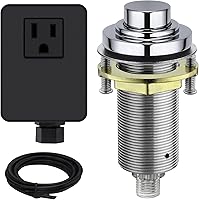 Vista 10 de Kit de interruptor de aire SinkTop (botón largo de latón completo) para eliminación de basura, bronce aceitado inalámbrico