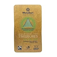 Vista 10 de Makaibari Tea Treasures-Makaibari Silver Tips Imperial, Oolong orgánico hecho a mano té de hoja entera, 1.76 oz