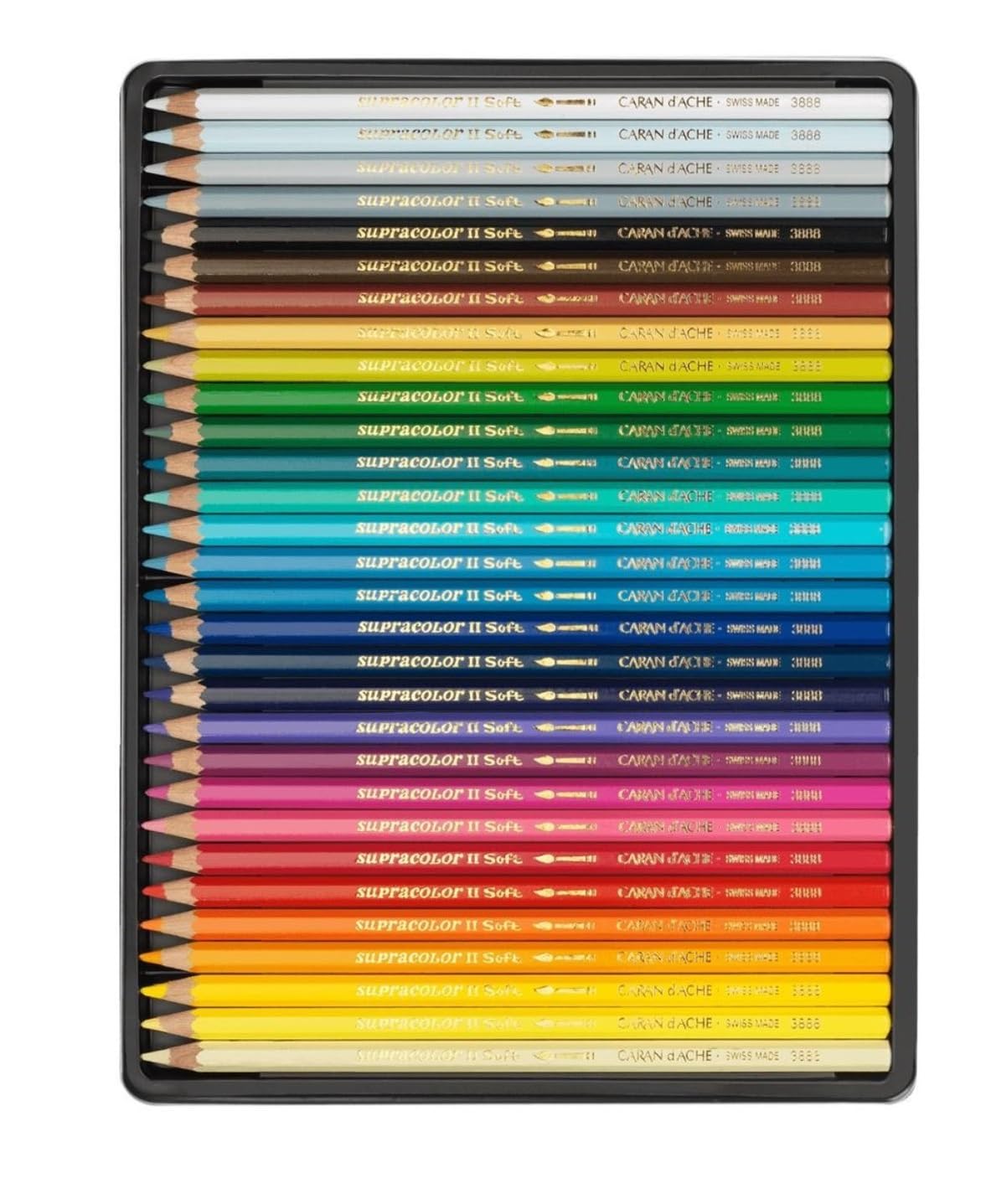 CARAN D ACHE Supracolor 30 matite colorate acquerellabili e 1 carta