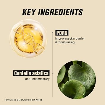 VIBANQUENTMANKA Lotion Korean Moisturizer for Acne-Prone Skin, Barrier & Wrinkle Care with PDRN, Centella Asiatica & Salmon Extract, 30 mL / 1.01 fl. oz.