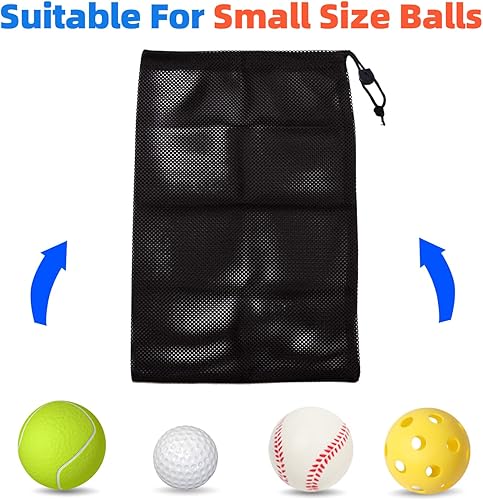 Miniatura 2 de Large Heavy-Duty Mesh Sports Ball Bag for Soccer Basketball Volleyball Football Baseball Golf Pickleball Balls Drawstring Gym Equipment Water Sports