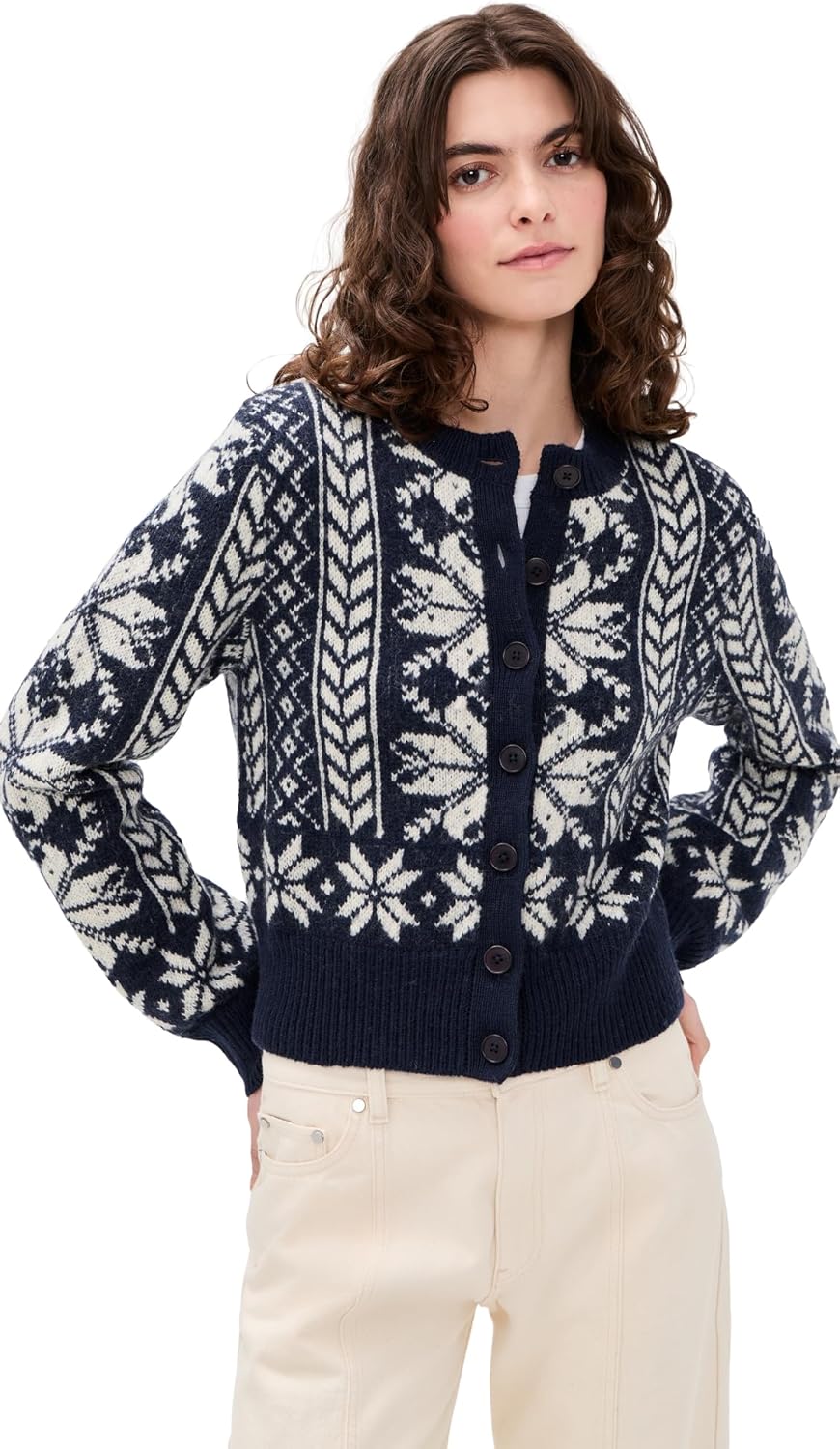 Madewell Women's Fair Isle Cardigan Jacket