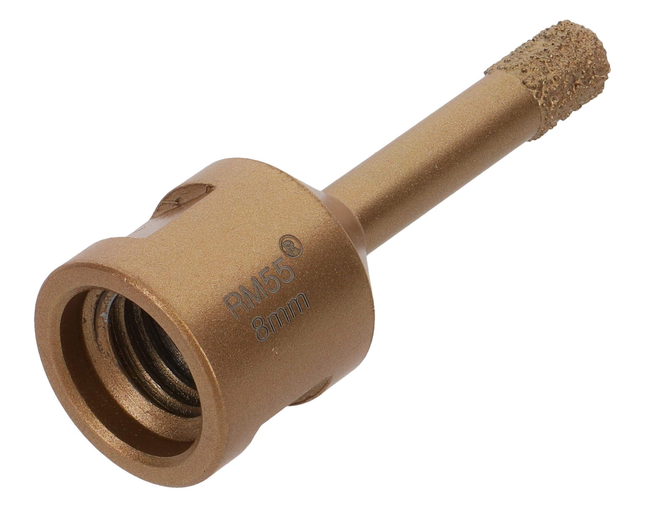 PRODIAMANT Foret à carrelage professionnel Carrelage 8 mm x M14 Foret diamanté Meuleuse d'angle pour le forage à sec dans le grès cérame, le carrelage mural et la pierre naturelle