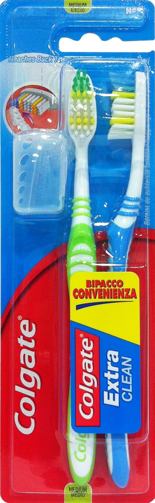 12 x Zahnbürste Extra Clean mittel 2 Stück
