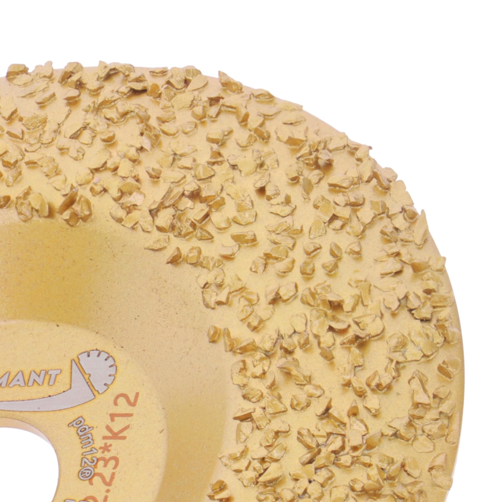 PRODIAMANT Disque à râper Ø 125 mm x 22,23 mm, K12 – disque abrasif grossier en carbure de tungstène pour meuleuse d’angle, idéal pour le meulage, le dégrossissage et le façonnage rapide