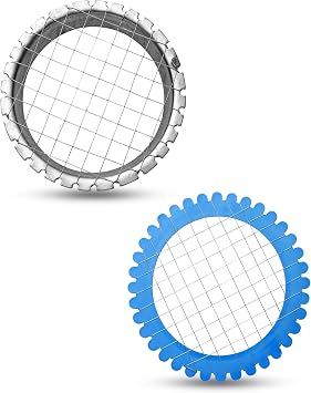 Egg Dicer for Hard Boiled Eggs - Egg Salad Chopper Grid, Manual - Potato, Carrot & Egg Cutter Plastic & Metal - Wire Grid for Salads, Sandwiches and Appetizers, Set of 2