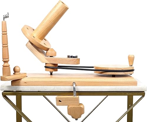 Miniatura 75 de Brainmart Winds - Bobinadora de bolas de hilo de madera y veloz de mesa, Winds de 8 a 12 onzas para manualidades de ganchillo y tejer, juego
