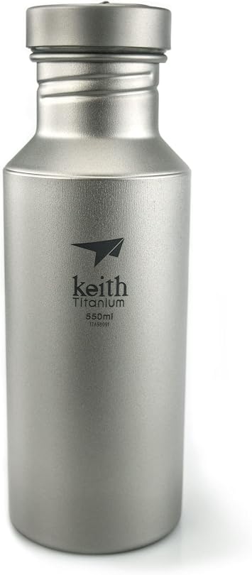 Keith Titanium Ti3031 Plastic-Free Sport Bottle - 18.6 fl oz