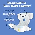 Simple Solution Disposable Dog Diapers for Female Dogs, True Fit, Absorbent, Leak Proof with Wetness Indicator, XL Puppy & Doggie Period Pad and Pee Diaper, for Large Pets, 18-27 Inch Waist, 30 Count