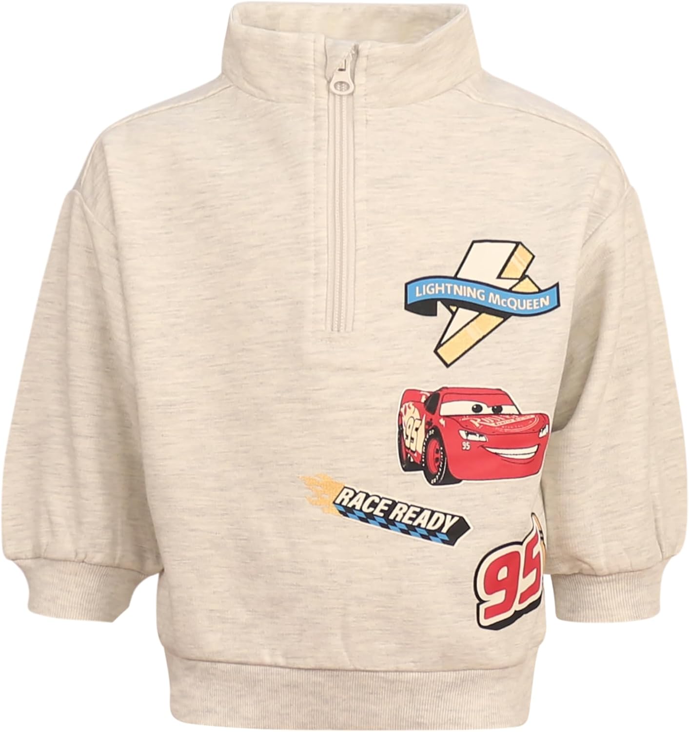 Magic Threadz Disney Clothes Baby Boys Quarter Zip Fleece Sweatshirt & Pants Set Mickey, Cars, Toy Story, Spiderman (12M-24M) - Image 2