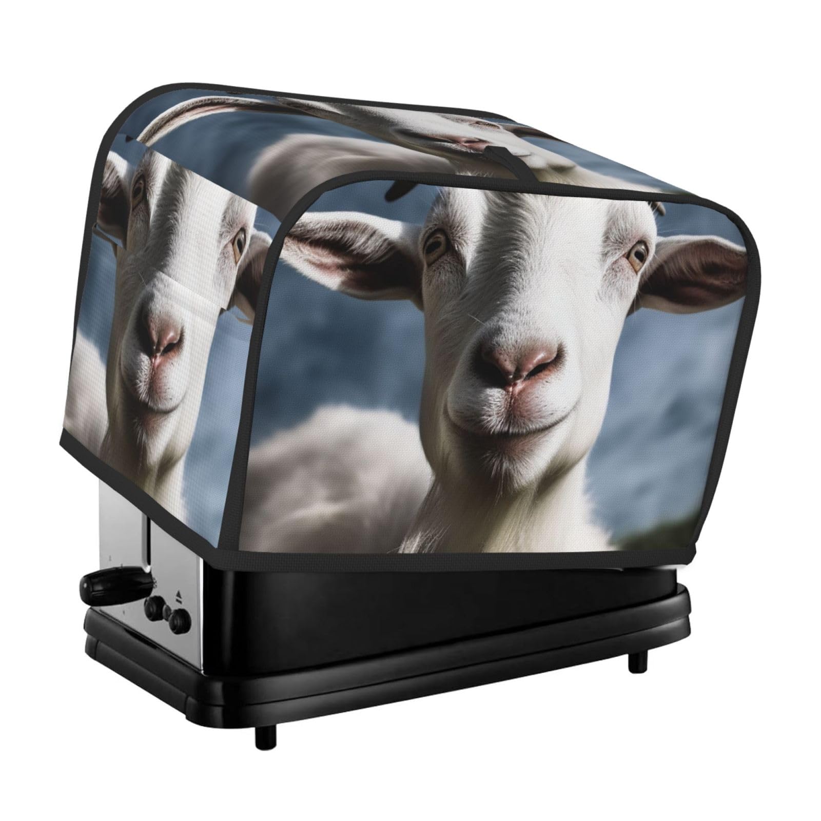 Toaster Covers 2 Slice Goat Bread Machine Cover Quilted Toaster Dustproof Cover Washable Appliance Cover Bread Maker Protective For Kitchen Small Appliance