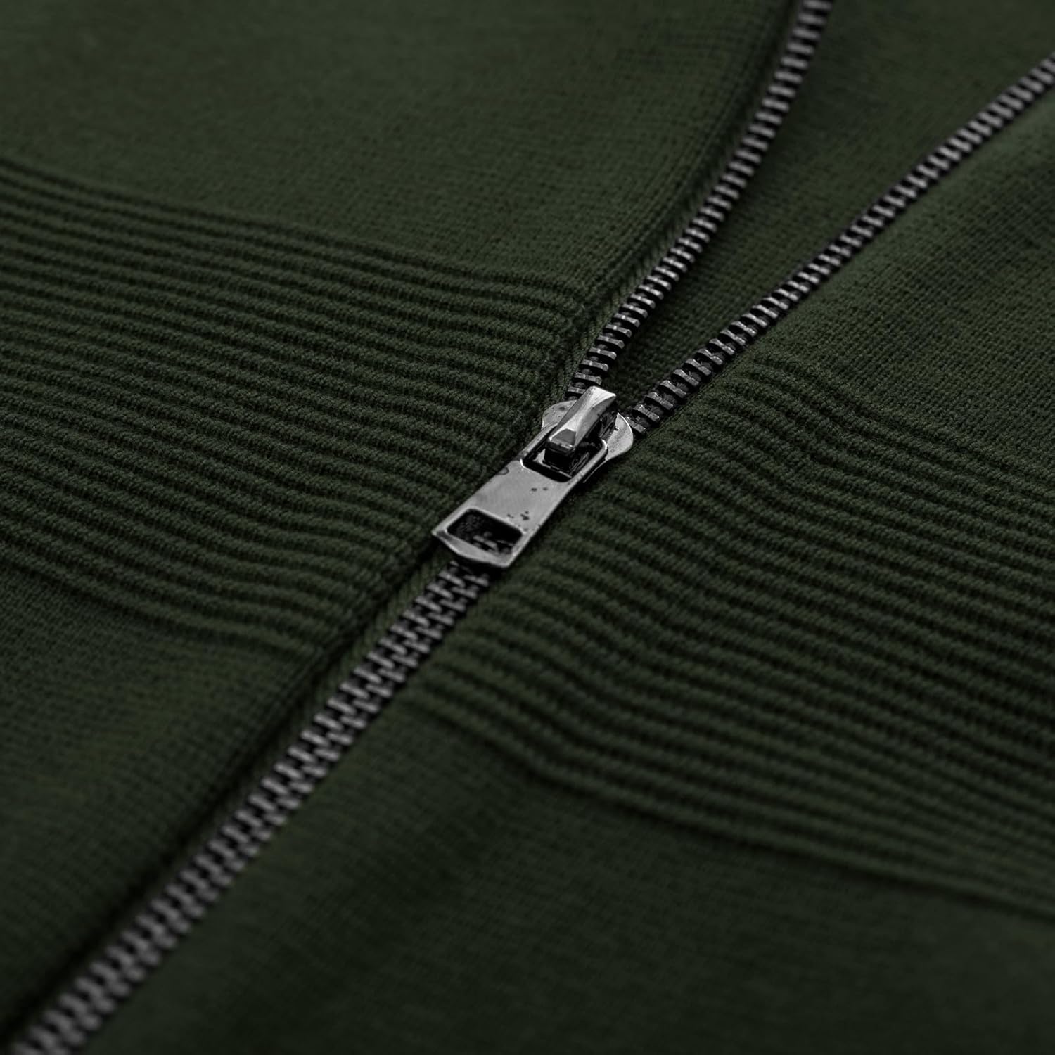 PJ PAUL JONES Mens Full Zip Cardigan Sweater Stand Collar Regular Fit Knit Sweaters - Image 5