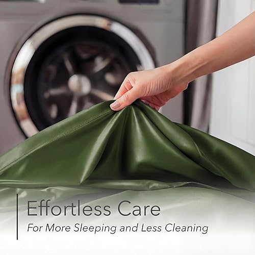 Miniatura 6 de DECOLURE Juego de sábanas 100% viscosa derivada de bambú, tamaño King, 6 piezas de lujo, refrescantes naturales, ultra suave, bolsillos profundos de
