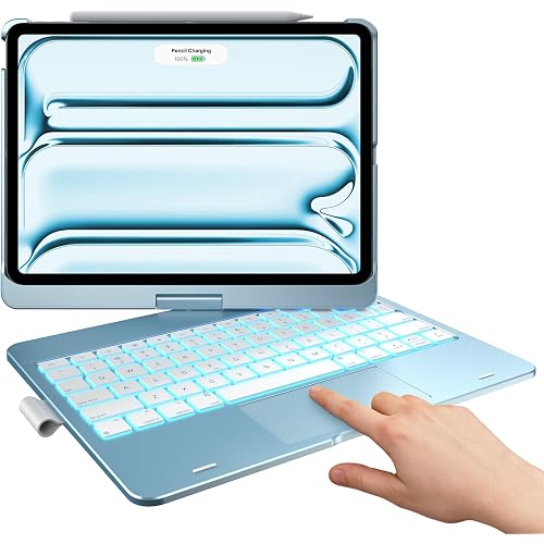 typecase Touch Keyboard Case for iPad Pro 11 M5/M4, 360° Rotating, 7 Modes