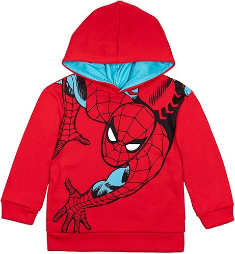 Marvel Sudadera con capucha de forro polar para niños pequeños a niños grandes (2T - 18-20)