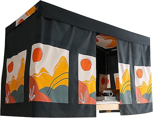 Miniatura 2 de Cortinas de litera para dormitorio, toldo de cama, cortinas de privacidad, 2 paneles + 1 parte superior