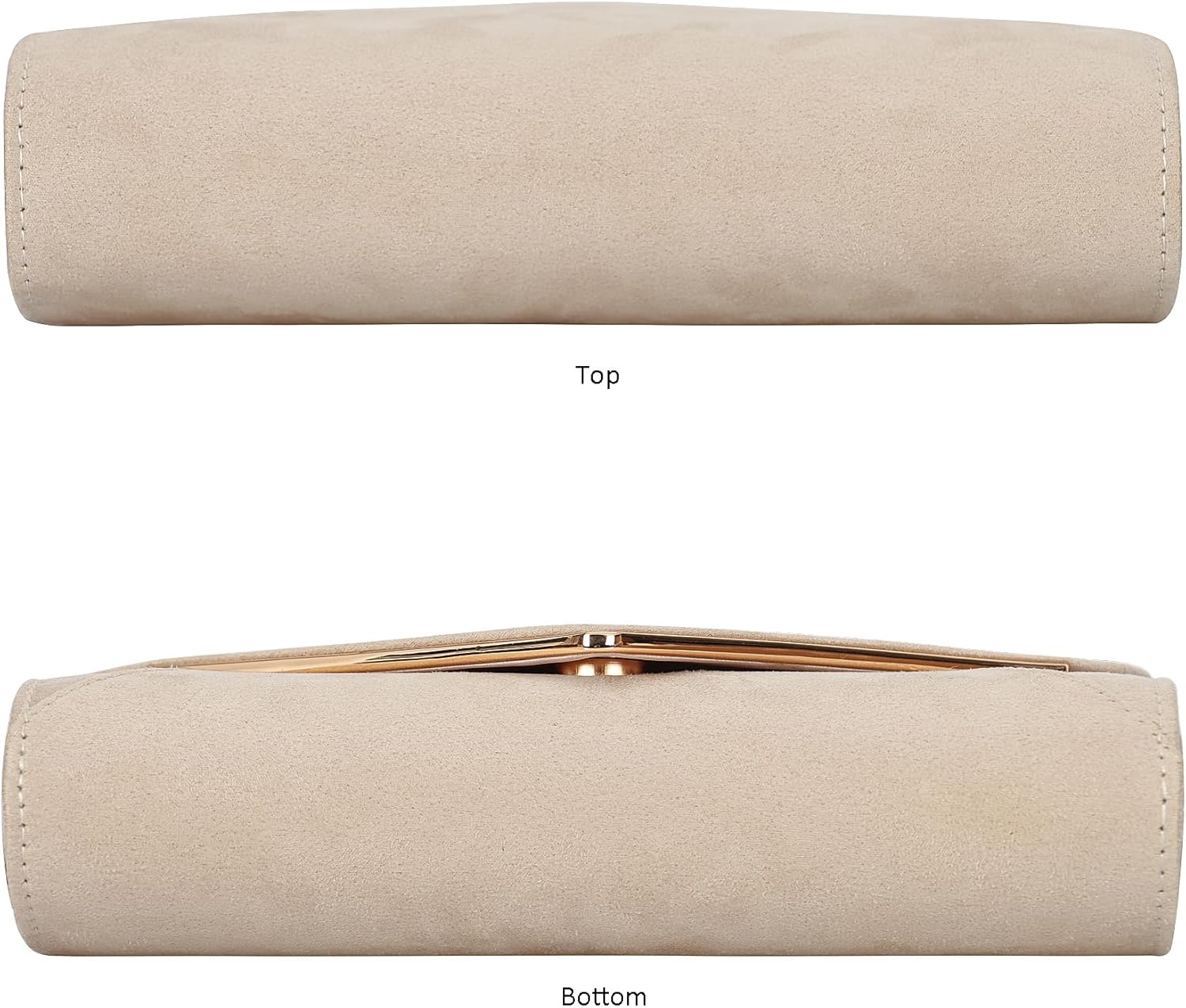 Faux Suede Women Evening Bag Foldover Clutch Purse Cocktail Prom Party Formal Envelope Handbag