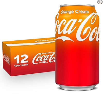 12 × 12oz Coca-Cola Orange Cream at Amazon (37.3¢ each)