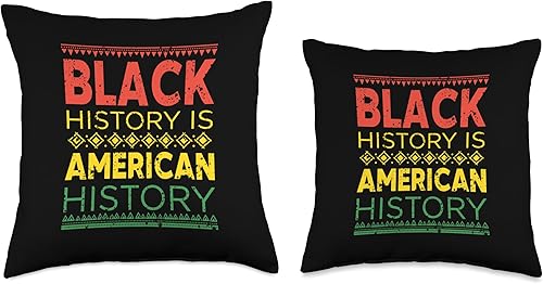 Miniatura 3 de Month Black Hisory is American History African Throw Pillow, 16x16, Multicolor