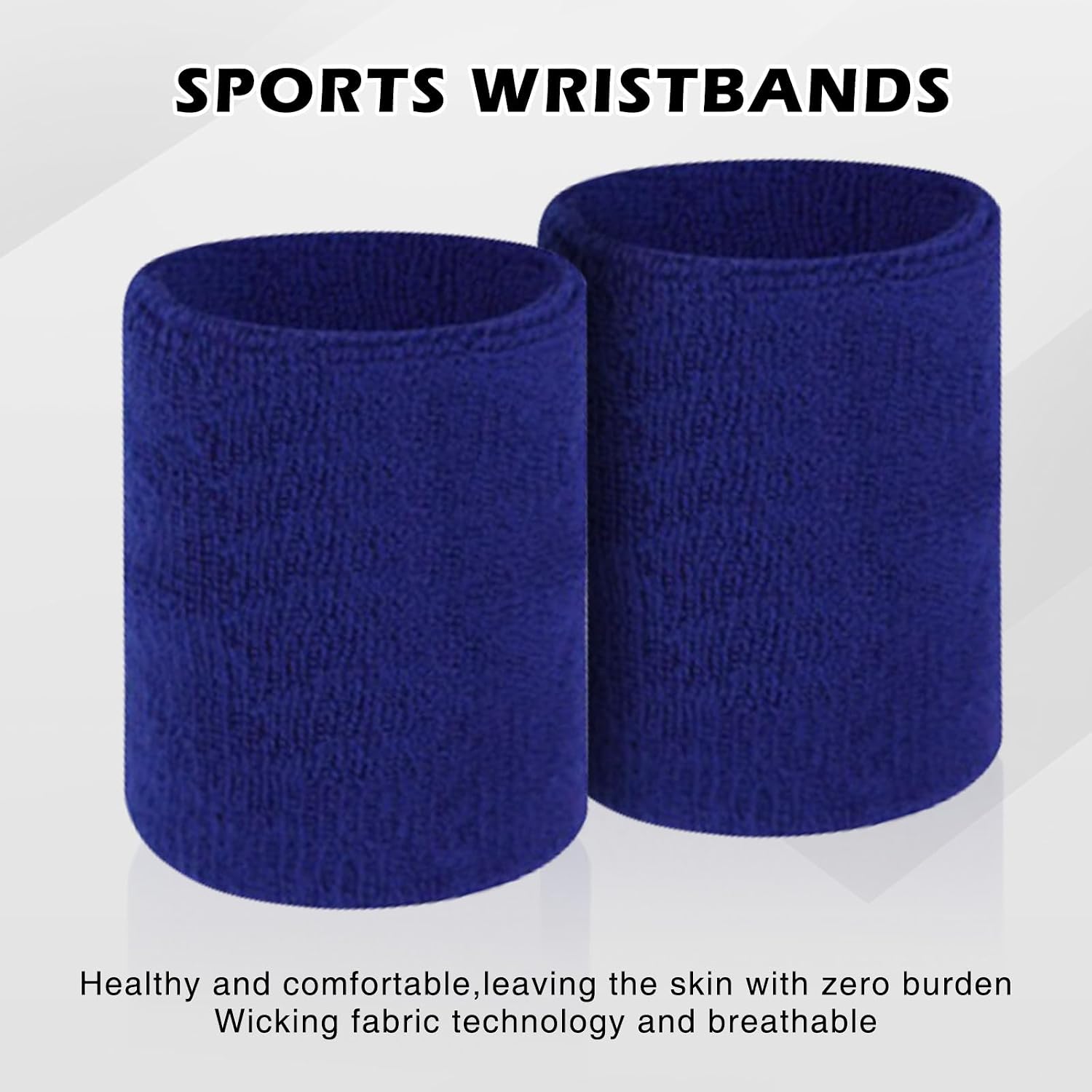 3 Pairs Compression Wrist Support Sleeves, White Black Blue, for Volleyball Basketball Sports