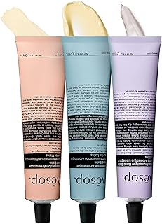 Aesop Hand Balm Set – Resurrection, Reverence & Eleos Hand Cream Trio– Deeply Nourishing Botanical Hand Care with Citrus, Woody & Herbaceous Aromas | 2.4 oz each Travel Size