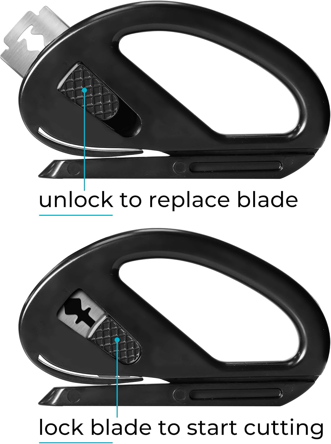 VViViD Safety Cutter, Pack of 3, for Vinyl Car Wrap, Window Film, Stationary, with 3 blades and 3 storage bags