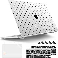 Vista 10 de Tuiklol Para MacBook Air de 13 pulgadas (versión 2021-2018) M1 A2337/A1932/A2179 con pantalla Retina Touch ID, carcasa rígida de plástico y cubierta