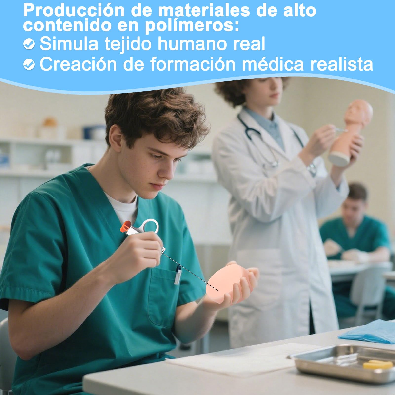 Modelo de Entrenamiento para Biopsia & Punción Tumoral con Ultrasonido – Fantoma de Simulación Realista de Masas, Tumores, Quistes & Nódulos Superficiales | Herramienta para Estudiantes de Medicina.