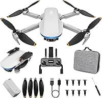 Drone com Camera 4K HD, S6S Drone de GPS com Controle Remoto, com Flutuação de Fluxo Óptico, 1500m de Alcance, Retorno Inteligente