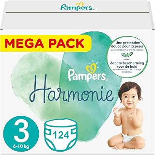 PAMPERS HARMONIE Size 3 124 Nappies (6-10 kg)
