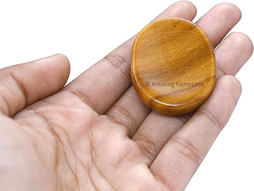 Vista 423 de Cristales de piedra de preocupación de cuarzo rosa y piedras curativas, piedras de preocupación para regalos de alivio del estrés, cristal de piedra