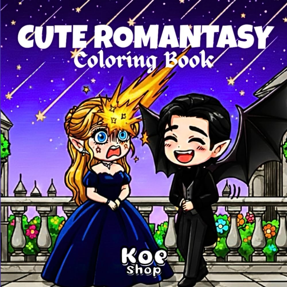 Cute Romantasy: Coloring Book