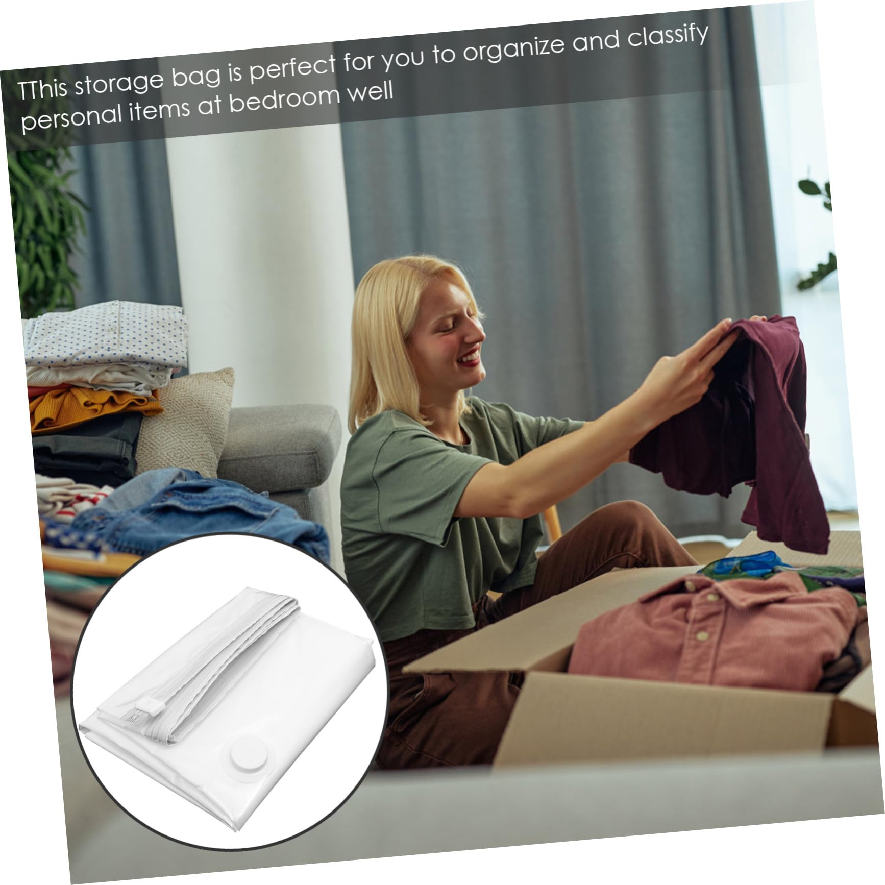 SOLUSTRE Großer 12-lagiges Dickes Pa und Pe Material Vakuum Kompressionsbeutel 220x100 Cm für Matratzen und Kleidung zur Aufbewahrung im Koffer und Wohnzimmer