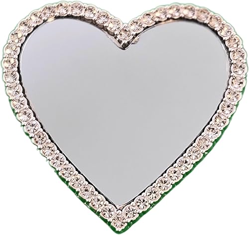 Miniatura 7 de Espejo de maquillaje con diamantes brillantes para fundas de teléfono, espejo de teléfono celular para maquillaje (espejo de teléfono en forma de