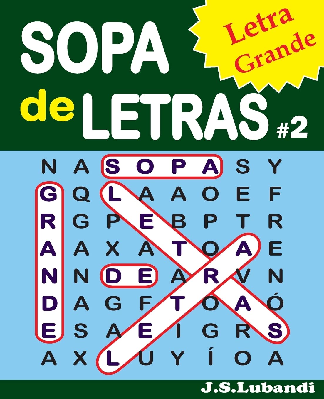 SOPA de LETRAS #2 (Letra Grande): Volume 2