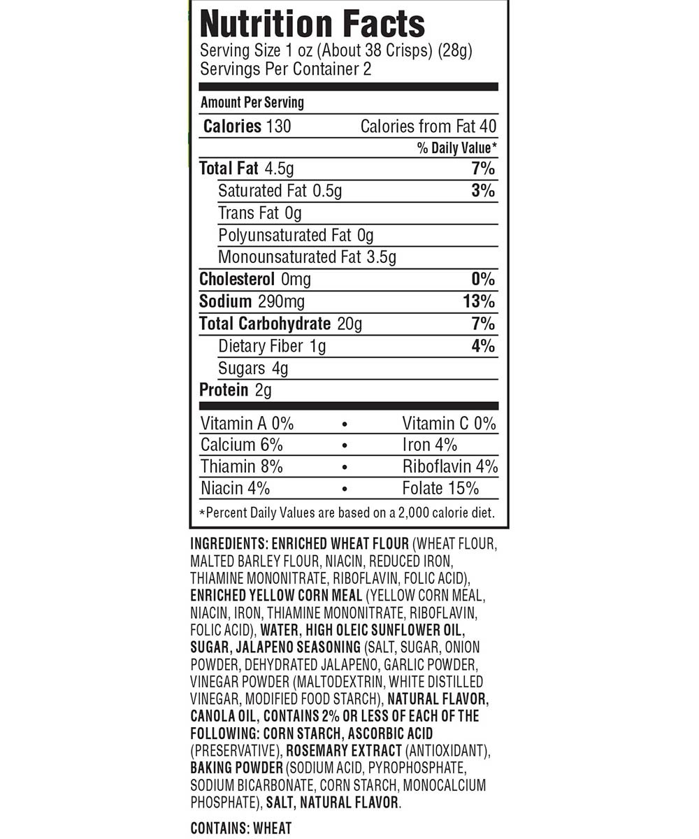 Farmer's Pantry Bulk Pack Cornbread Crisps, Jalapeno, 2 Ounce (Pack of 24)