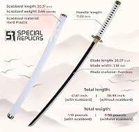 57 SPECIAL REPLICAS Bamboo Anime Katana Cosplay Kard 105cm Roronoa Zoro One Piece 2