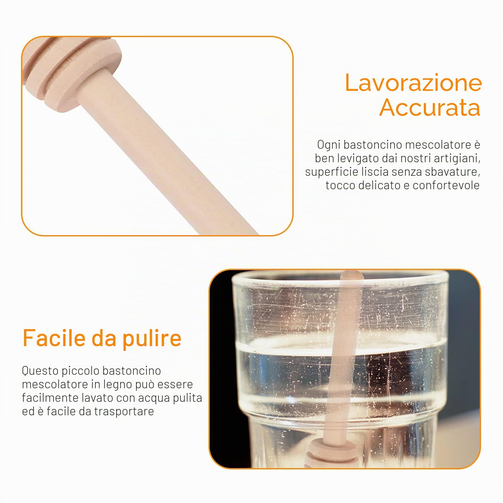 100 cucchiai di Miele,Mini cucchiai di Legno,Miele, marmellata, Piccoli Bastoncini di Miele da 8 cm, per Matrimoni, Compleanni,Baby Shower,Natale,Feste,Raccolti,Bastoncini di miscelazione