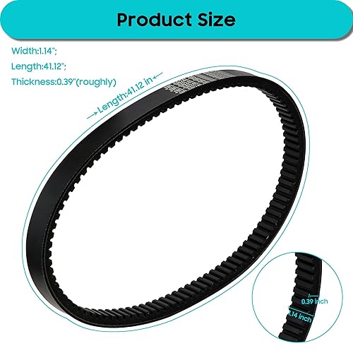 Miniatura 5 de 10L0L Correa de transmisión para carrito de golf para Yamaha G29 Drive Gas 2007-2014, correa pesada de fibra de aramida, OEM # JW1-G6241-00,