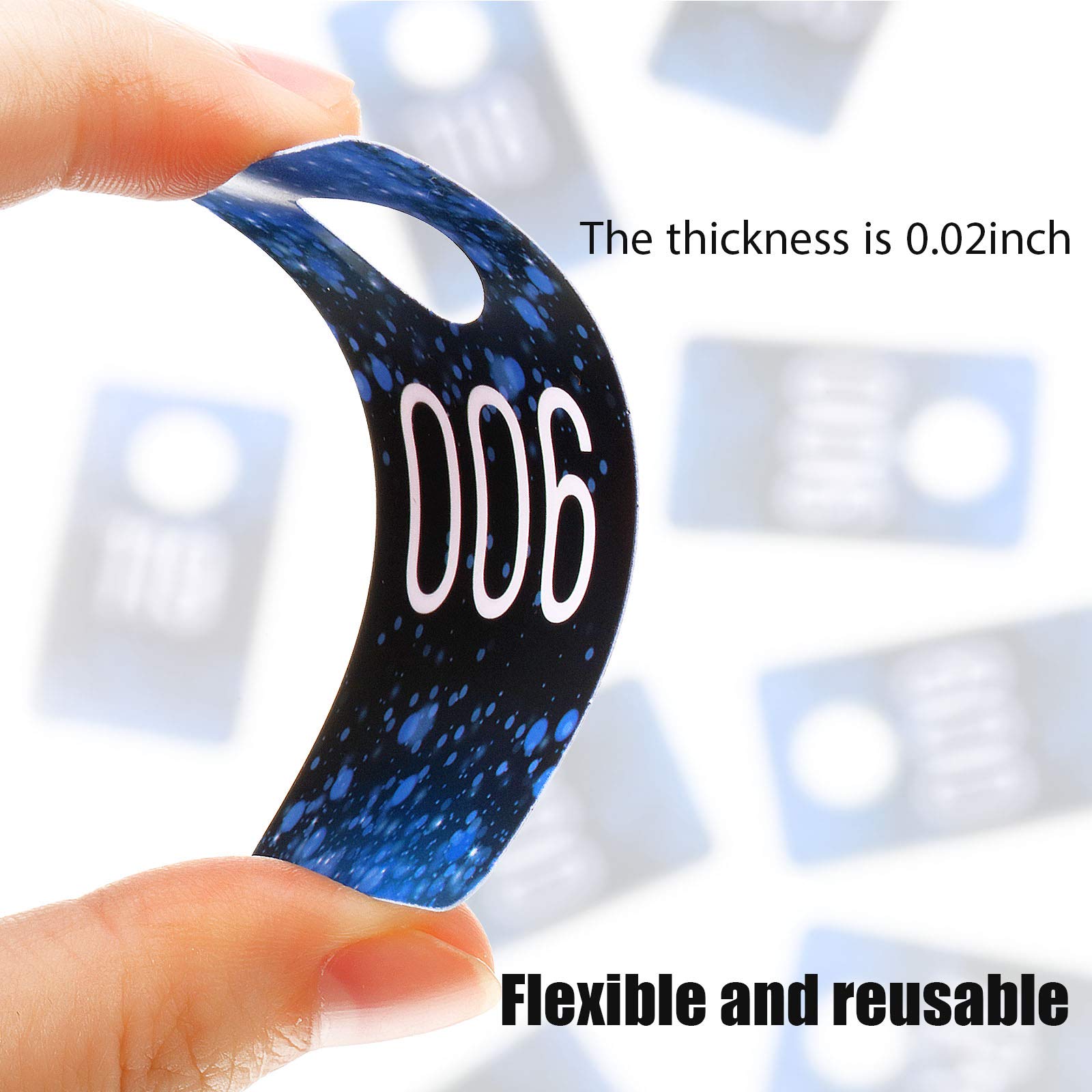 Live Plastic Number Tags, 1.97X3.15 Inch (5X8Cm), Normal And Reverse - View #7